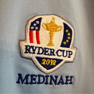 Nike Golf Ryder Cup 2012 Medinah Polo Shirt Dri-Fit Men’s Size M Light Blue